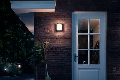 Samondra UltraEfficient venkovní nástěnné LED svítidlo 3,8W 800lm 2700K IP44, antracitové 4
