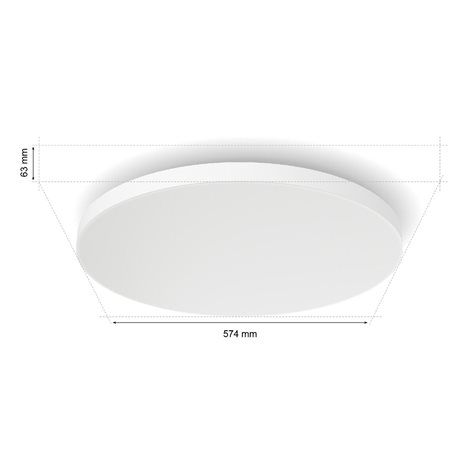 Hue WACA Datura XL stropní svítidlo LED 67W 5390lm 2000-6500K 57,4cm kulaté IP20, bílé 4
