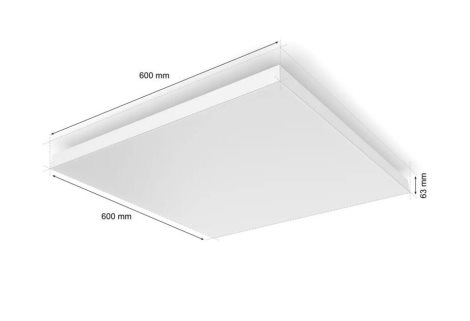 Hue Datura ceiling SQ XL stropní svítidlo LED 67W 3140-4840lm 2000–6500K IP20, bílé 4