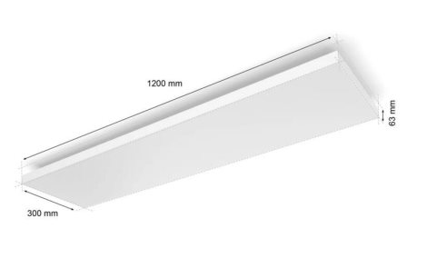 Datura Hue slim ceiling REC stropní svítidlo LED 67W 4250lm 2000-6500K 30x120cm IP20, bílé 4