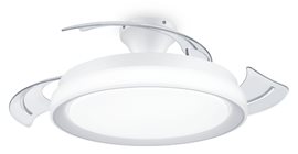 Bliss stropní svítidlo s ventilátorem 28W (větrák) + 35W (světlo) 4500lm 2700/4000/5500K 51cm, bílé