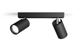 Idris bodové koupelnové svítidlo 2x GU10 5W bez zdroje 24cm IP44, černé