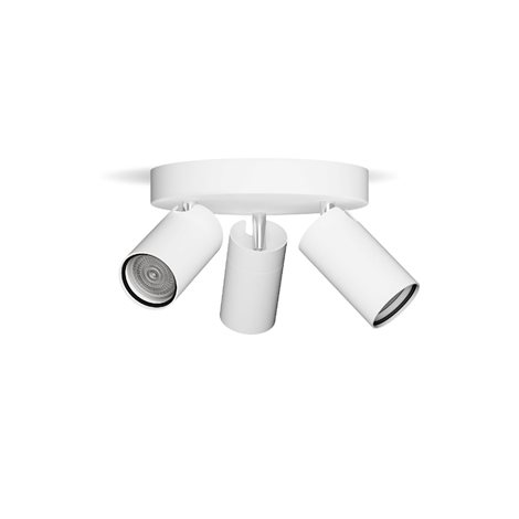 Idris bodové koupelnové svítidlo 3x GU10 5W bez zdroje 20cm kulaté IP44, bílé 1