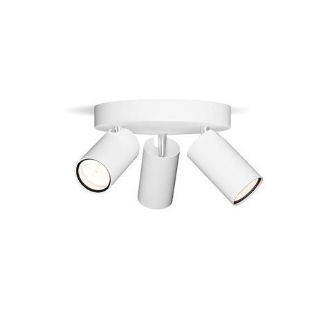 Idris bodové koupelnové svítidlo 3x GU10 5W bez zdroje 20cm kulaté IP44, bílé 2