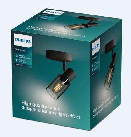 Palms bodové svítidlo 1x E14 25W bez zdroje 13cm IP20, černé 4