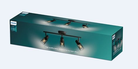Palms bodové svítidlo 3x E14 25W bez zdroje 48,5cm IP20, černé 4