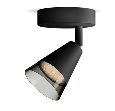 Cleft bodové svítidlo 1x GU10 5W bez zdroje 13cm IP20, černé 1