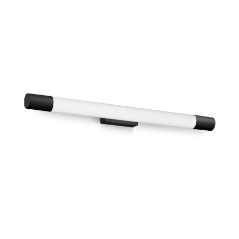 Rover koupelnové nástěnné svítidlo LED 10W 900lm 2700K nestmívatelné 63cm zaoblené IP44, černé 1
