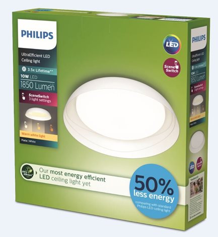 Fleta UltraEfficient stropní svítidlo LED 10W 1850lm 2700K CRI80 35cm kulaté IP20, bílé 5