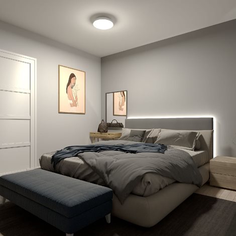 Fleta UltraEfficient stropní svítidlo LED 10W 1950lm 4000K CRI80 35cm kulaté IP20, bílé 3