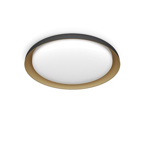 Pebblo UltraEfficient stropní svítidlo LED 10W 1850lm 2700K SceneSwitch CRI80 32cm kulaté IP20,černé 2
