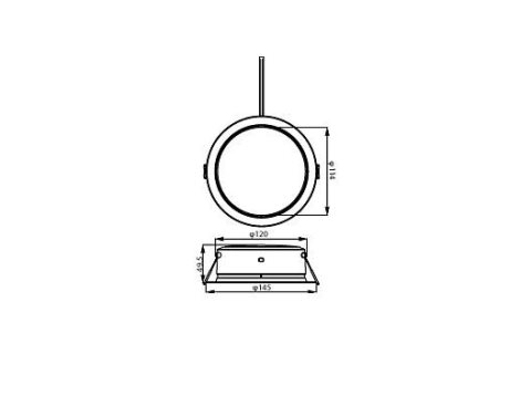 DIAMOND Cut Ultra Efficient podhledové LED svítidlo 4,8W 800lm 4000K 14,5cm kulaté IP20, bílé 2