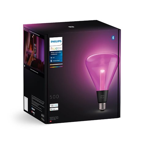 HUE Lightguide Triangle LED žárovka E27 6,8W 500lm 2000-6500K RGB CRI80 IP20, stmívatelná 3