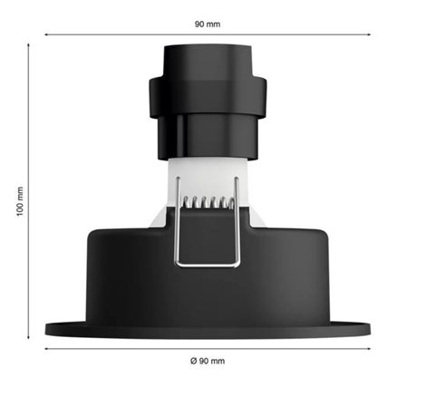 HUE WA Milliskin zápustné LED svítidlo 3xGU10 4,2W 400lm 2200-6500K 9cm kulaté IP20, hliník 3