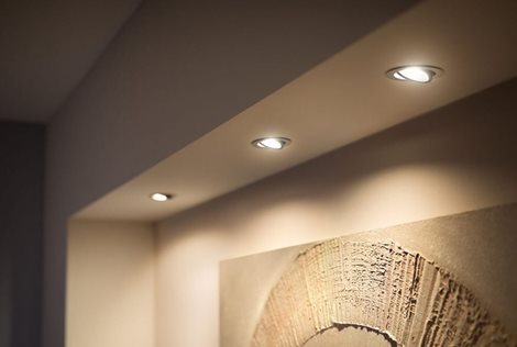 HUE WA Milliskin zápustné LED svítidlo 3xGU10 4,2W 400lm 2200-6500K 9cm kulaté IP20, hliník 5