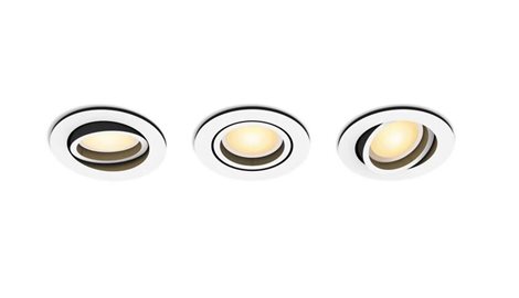 HUE WA Milliskin zápustné LED svítidlo 3xGU10 4,2W 400lm 2200-6500K 9cm kulaté IP20, bílé 1