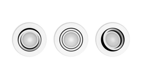 HUE WA Milliskin zápustné LED svítidlo 3xGU10 4,2W 400lm 2200-6500K 9cm kulaté IP20, bílé 2