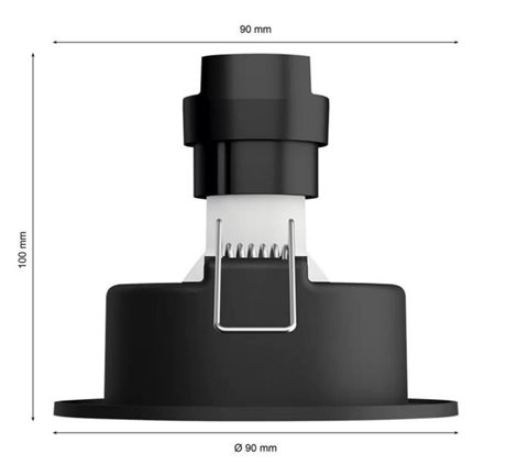 HUE WA Milliskin zápustné LED svítidlo 3xGU10 4,2W 400lm 2200-6500K 9cm kulaté IP20, bílé 3