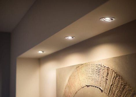 HUE WA Milliskin zápustné LED svítidlo 3xGU10 4,2W 400lm 2200-6500K 9cm kulaté IP20, bílé 6