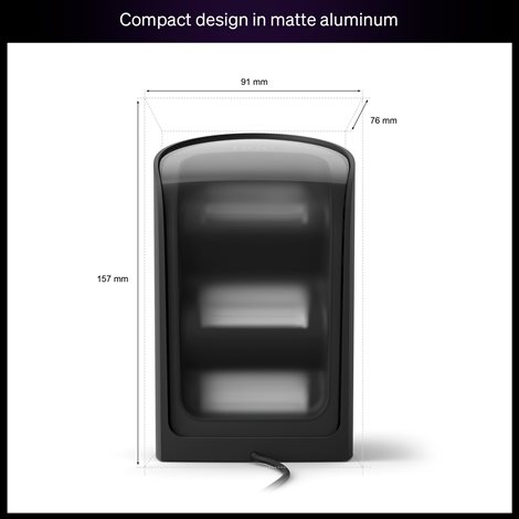 Hue Play Wall ambientní projekční svítidlo 20W, 1035 lm/m, 2000-6500K, IP20, (2ks), černá 3