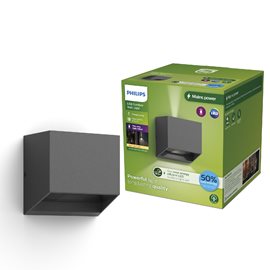 Alix UltraEfficient venkovní nástěnné LED svítidlo 4,3W 800lm 2700K IP44, antracitové
