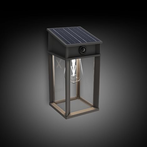 Geri UltraEfficient solární LED svítidlo se senzorem 3,2W 500lm 4000K IP44 hranaté, antracit 4