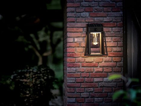 Lysin UltraEfficient solární LED svítidlo se senzorem 3,2W 500lm 2700K IP44 hranaté, černé 5