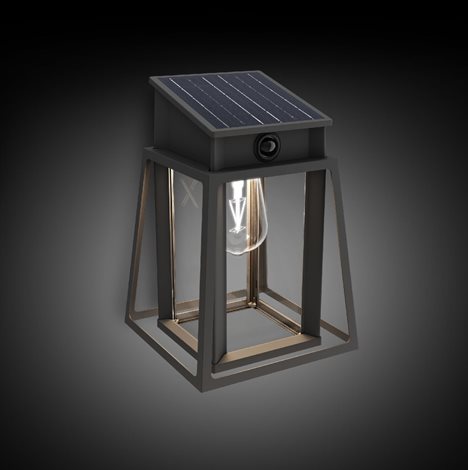 Lysin UltraEfficient solární LED svítidlo se senzorem 3,2W 500lm 4000K IP44 hranaté, černé 4