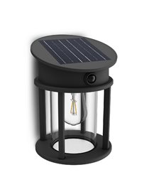 Geri UltraEfficient solární LED svítidlo se senzorem 3,2W 500lm 4000K IP44 kulaté, antracit