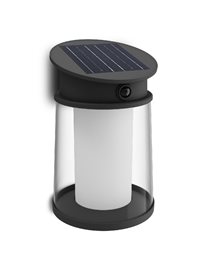 Juda UltraEfficient solární LED svítidlo se senzorem 3,2W 500lm 2700K IP44 kulaté, černé