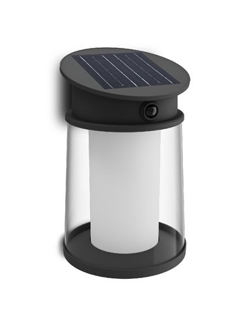 Juda UltraEfficient solární LED svítidlo se senzorem 3,2W 500lm 2700K IP44 kulaté, černé 1