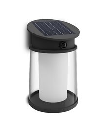 Juda UltraEfficient solární LED svítidlo se senzorem 3,2W 500lm 4000K IP44 kulaté, černé