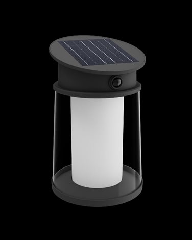 Juda UltraEfficient solární LED svítidlo se senzorem 3,2W 500lm 4000K IP44 kulaté, černé 2
