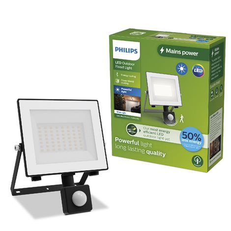 Lois UltraEfficient venkovní LED reflektor Flood Light se senzorem 14W 2600lm 3000K IP65, antracit 1