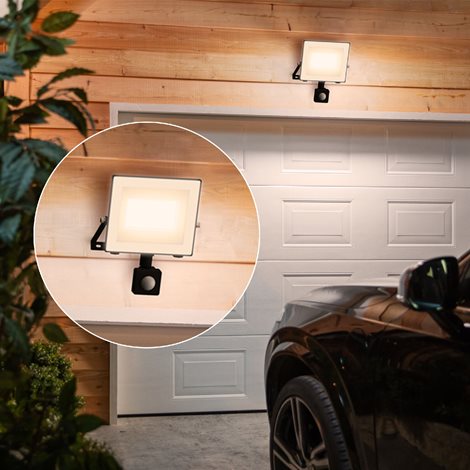 Lois UltraEfficient venkovní LED reflektor Flood Light se senzorem 14W 2600lm 3000K IP65, antracit 6