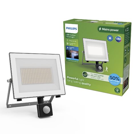 Lois UltraEfficient venkovní LED reflektor Flood Light se senzorem 24W 4500lm 5000K IP65, antracit 1