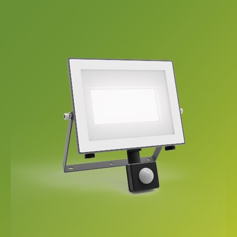 Lois UltraEfficient venkovní LED reflektor Flood Light se senzorem 24W 4500lm 5000K IP65, antracit 2