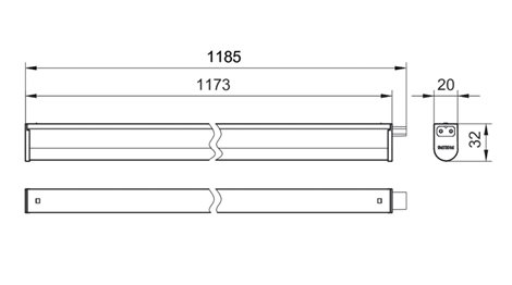 LED světelná lišta Projectline 120cm 3xCCT 1600lm 7