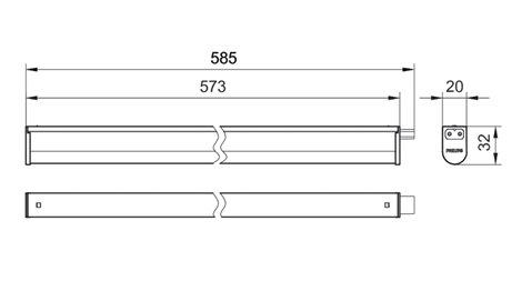 LED světelná lišta Projectline 60cm 3xCCT 800lm 7