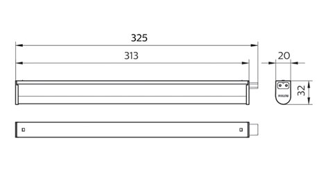 LED světelná lišta Projectline 30cm 3xCCT 400lm 7