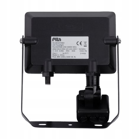 PILA BVP008 20W 4000K MDU Světlomet, IK06, symetrická optika, IR pohybové čidlo 20W 1800lm 2