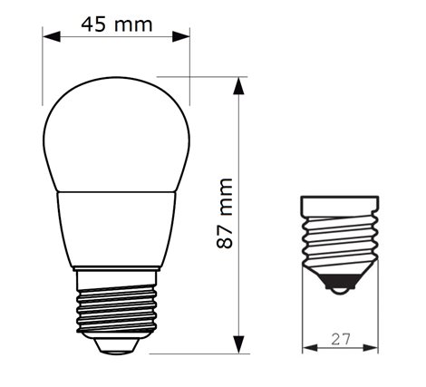 CorePro LEDluster ND 4-25W E27 827 P45 FR LED Žárovka 4W 250lm 2
