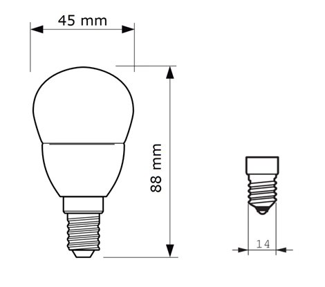 CorePro lustre ND 2.8-25W E14 827 P45 FR LED Žárovka 2,8W 250lm 4