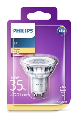LED žárovka Philips LEDClassic 3.5W-35W GU10 WW 36D RF ND 1BC/6 2