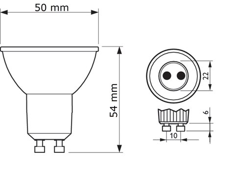 CorePro LEDspot ND 3,5-35W GU10 827 36D LED Žárovka 3,5W 255lm 1