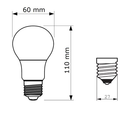CorePro LEDbulb ND 4.9-40W A60 E27 840 LED Žárovka 4,9W 470lm 3