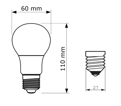 CorePro LEDbulb ND 4.9-40W A60 E27 865 LED Žárovka 4,9W 470lm 4