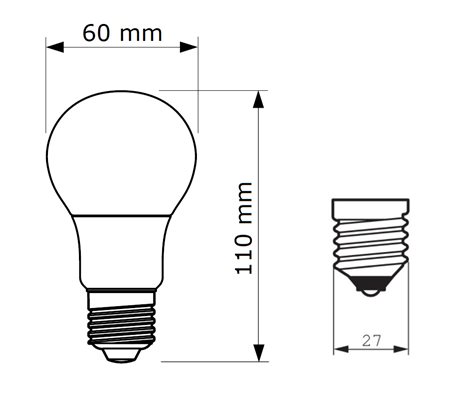 CorePro LEDbulb ND 4.9-40W A60 E27 830 LED Žárovka 4,9W 470lm 3