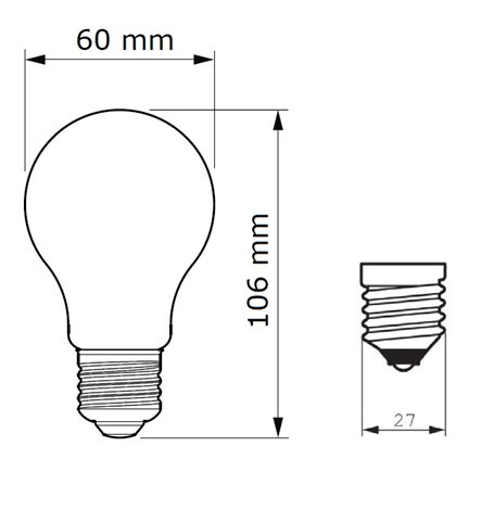 LED žárovka Philips Classic LEDbulb ND 60W A60 E27 840 FR 7W 806lm 4000K 3