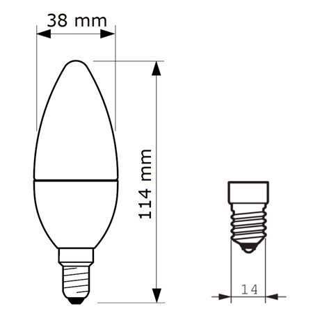 CorePro LEDcandle ND 7-60W E14 840 B38 FR LED Žárovka 7W 830lm 1
